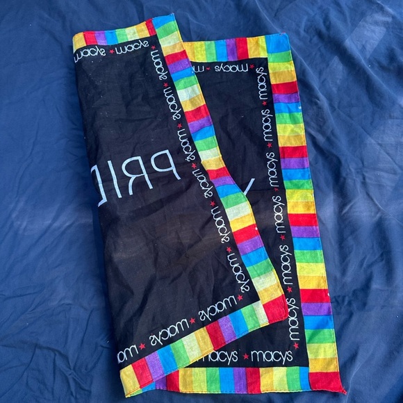 MACY’S (3 Bundle)Vintage Pride + Joy Rainbow Scarf 90’s Gay Pride Parade Rare🌈🌈🌈 - Picture 4 of 9